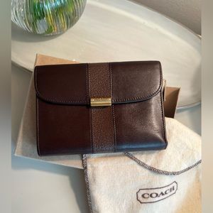 Vintage Coach Mahogany Leather Bridle Compact Wallet/ Clutch- #6497